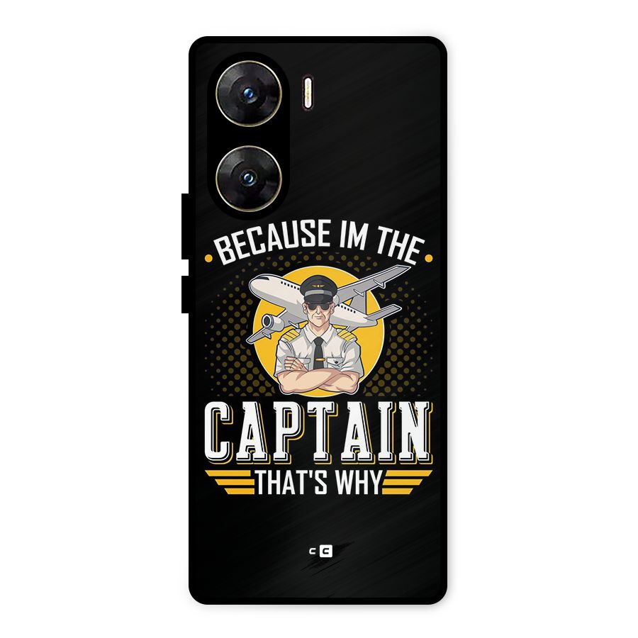 I M Captain Metal Back Case for Vivo V29e