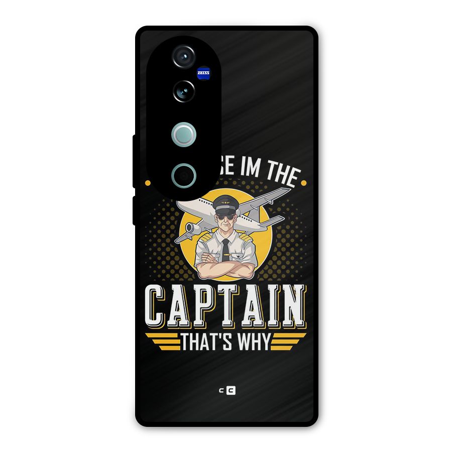 I M Captain Metal Back Case for Vivo V40 Pro