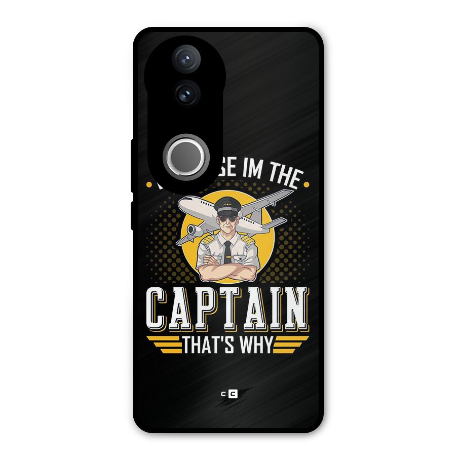 I M Captain Metal Back Case for Vivo V50e