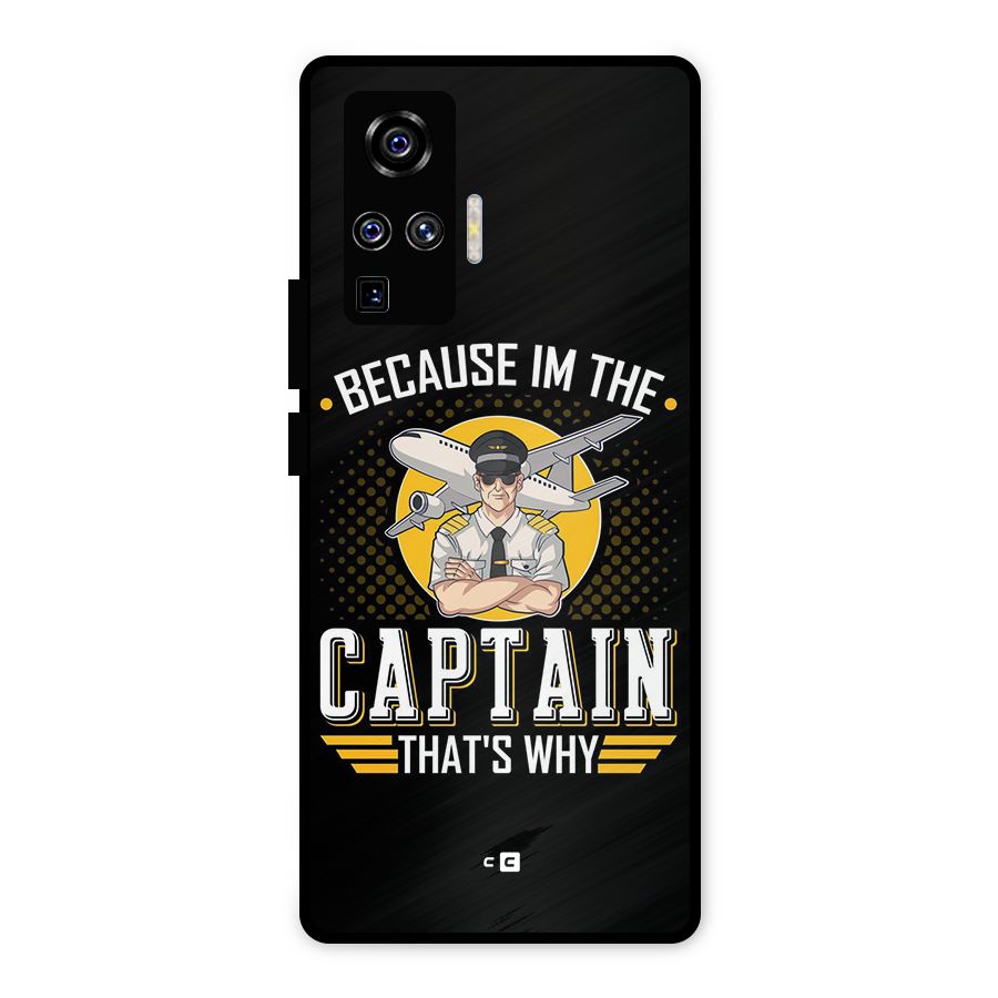 I M Captain Metal Back Case for Vivo X50 Pro