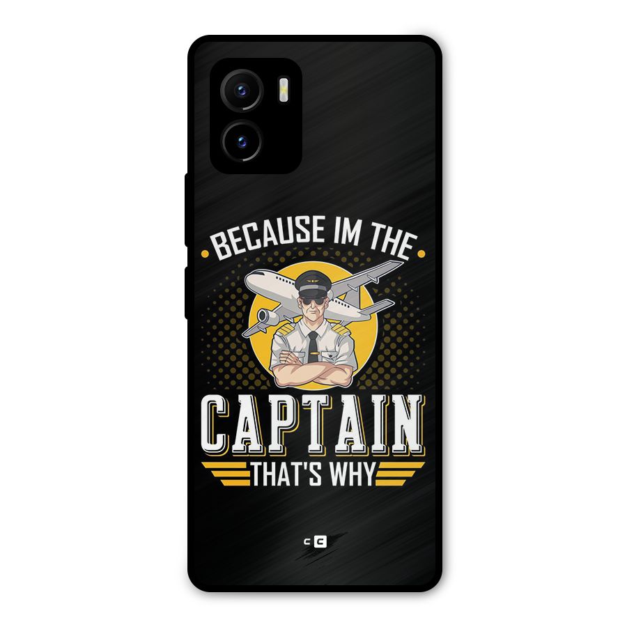 I M Captain Metal Back Case for Vivo Y15s