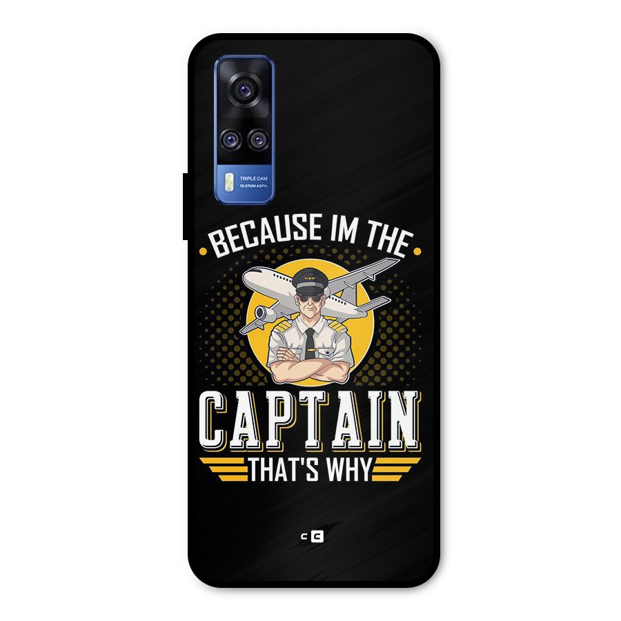 I M Captain Metal Back Case for Vivo Y51A