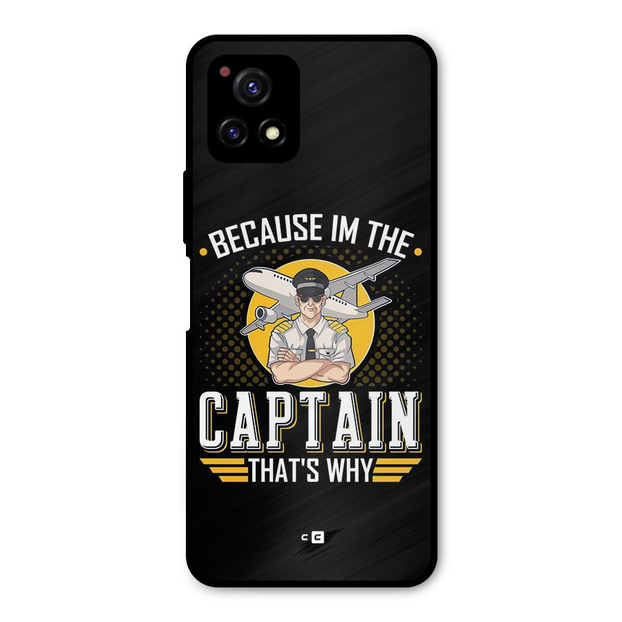 I M Captain Metal Back Case for Vivo Y72 5G