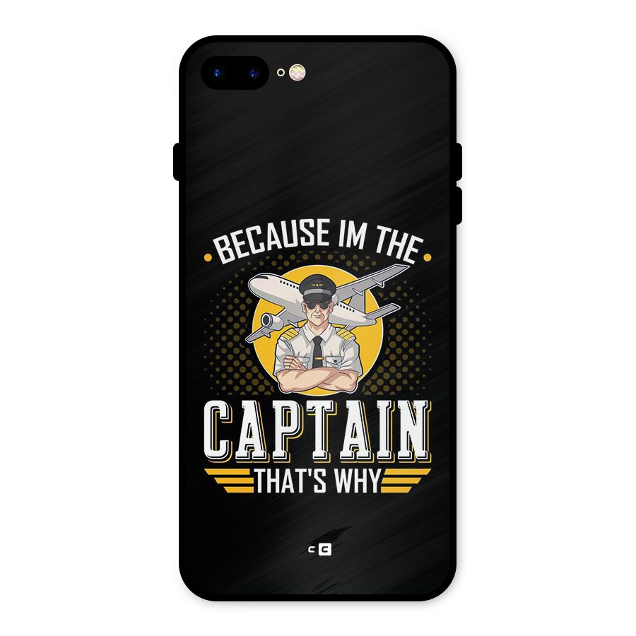 I M Captain Metal Back Case for iPhone 8 Plus