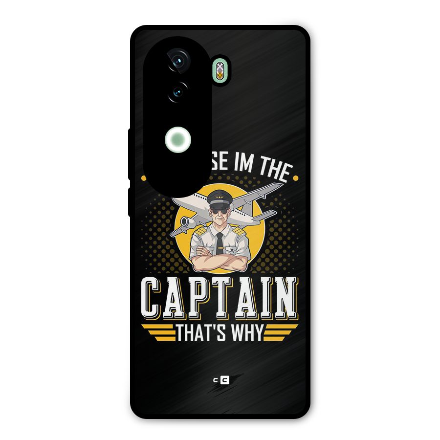 I M Captain Metal Back Case for iQOO Z9s