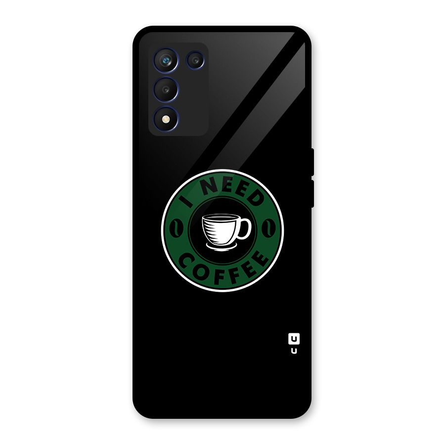 I Need Coffee Classic Glass Back Case for Realme 9 5G Speed