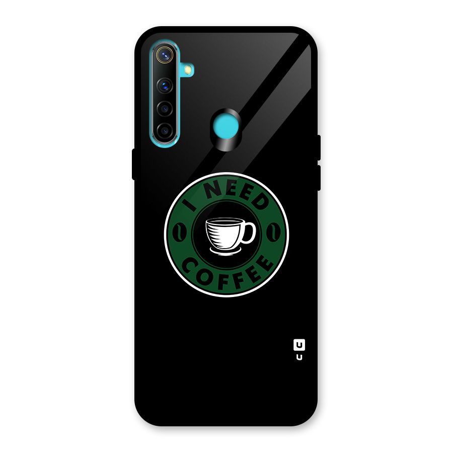 I Need Coffee Classic Glass Back Case for Realme Narzo 10