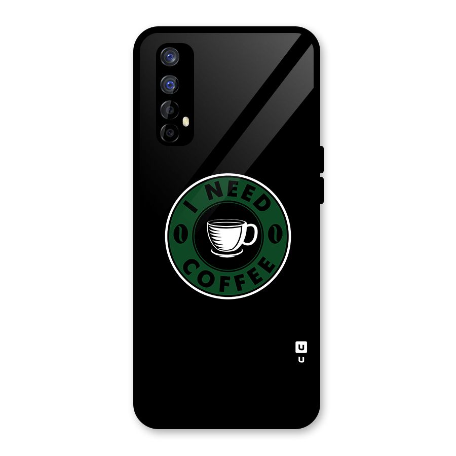 I Need Coffee Classic Glass Back Case for Realme Narzo 20 Pro