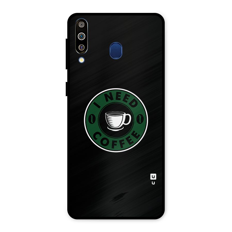 I Need Coffee Classic Metal Back Case for Galaxy M30