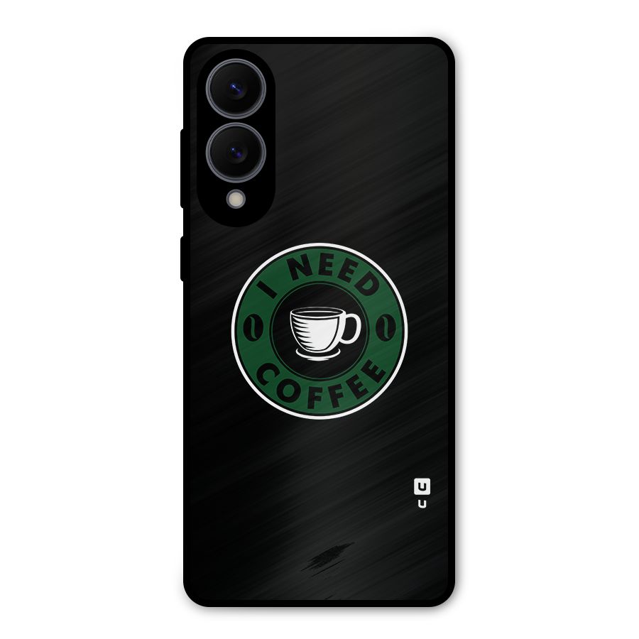 I Need Coffee Classic Metal Back Case for Galaxy S25 Edge