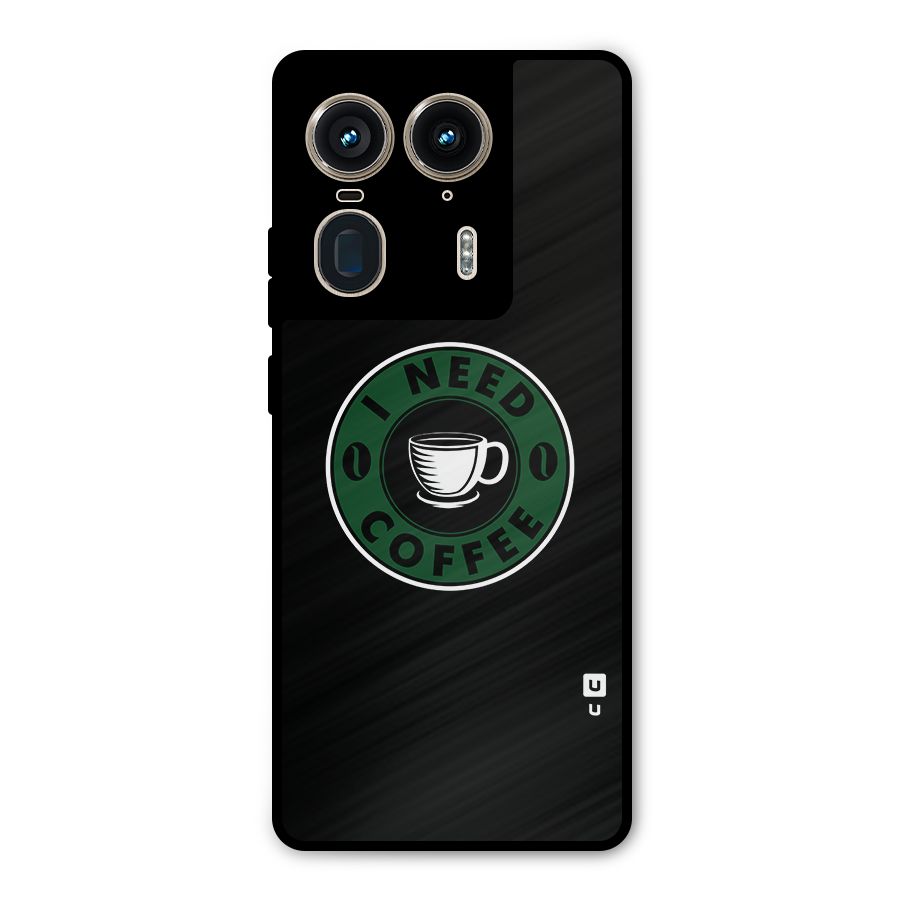 I Need Coffee Classic Metal Back Case for Motorola Edge 50 Ultra