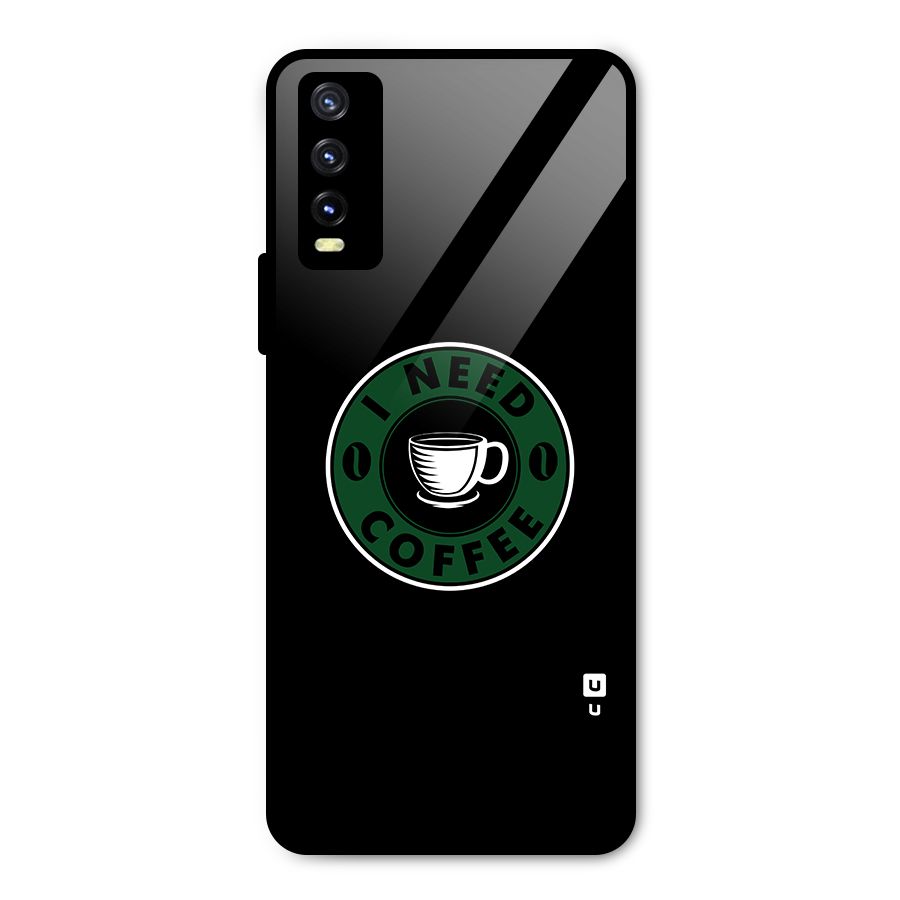 I Need Coffee Classic Metal Back Case for Vivo Y20g