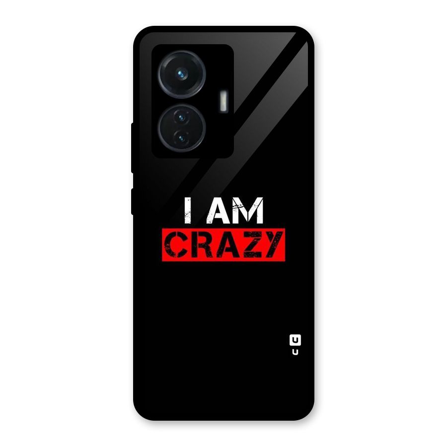 I am Crazy Glass Back Case for iQOO Z6 44W