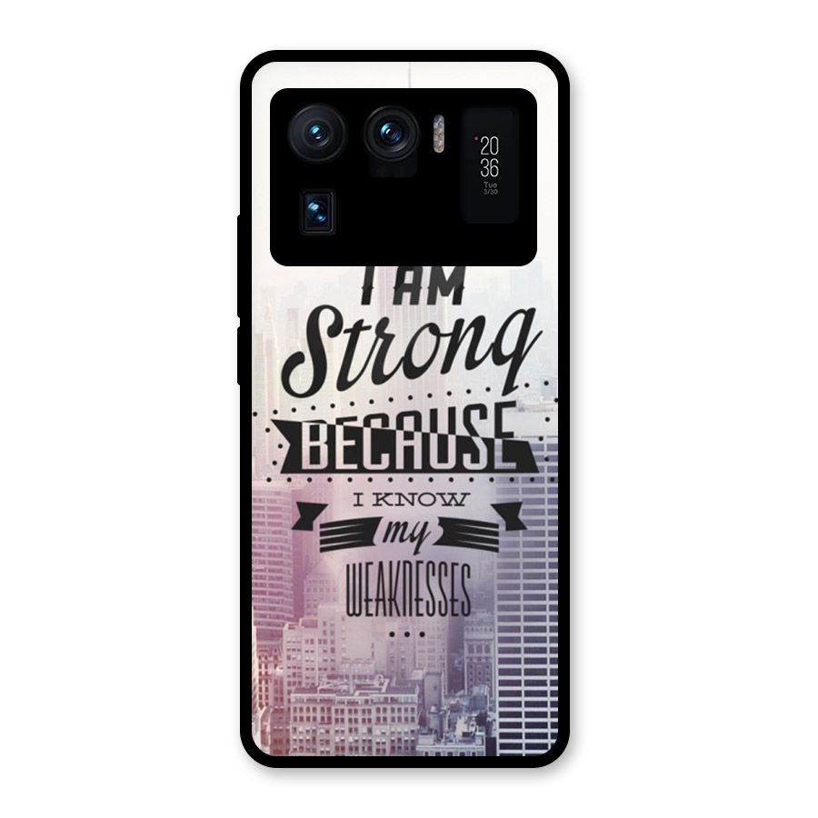 I am Strong Glass Back Case for Mi 11 Ultra