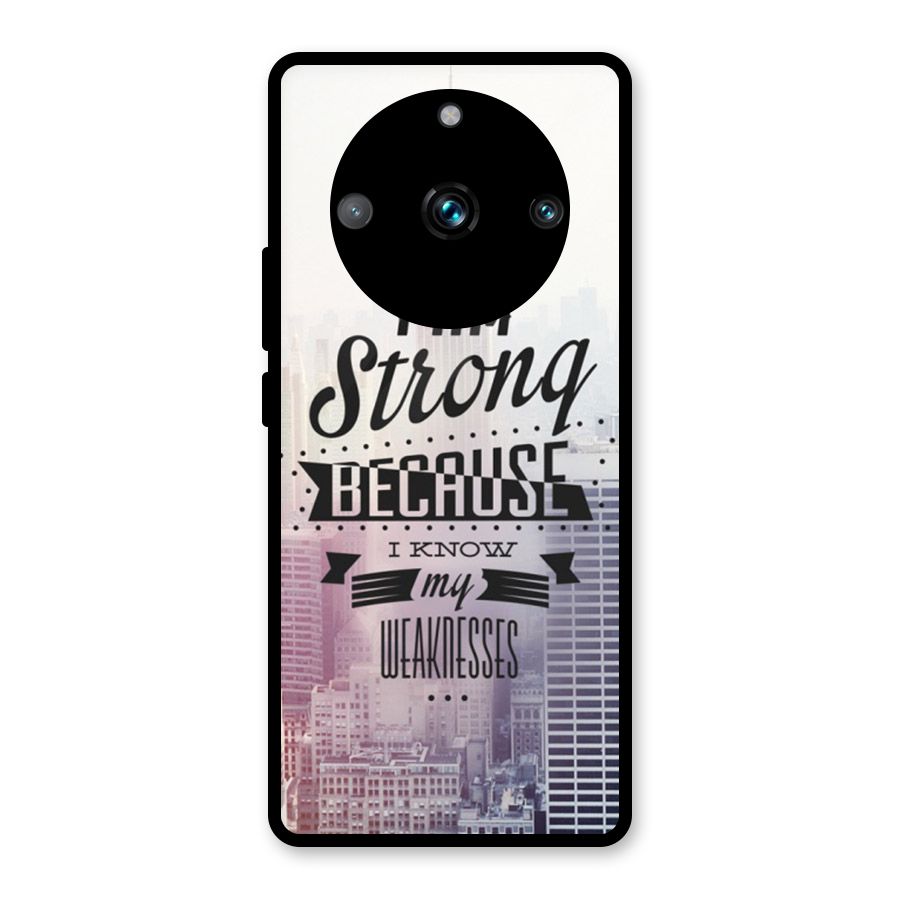 I am Strong Glass Back Case for Realme Narzo 60 Pro