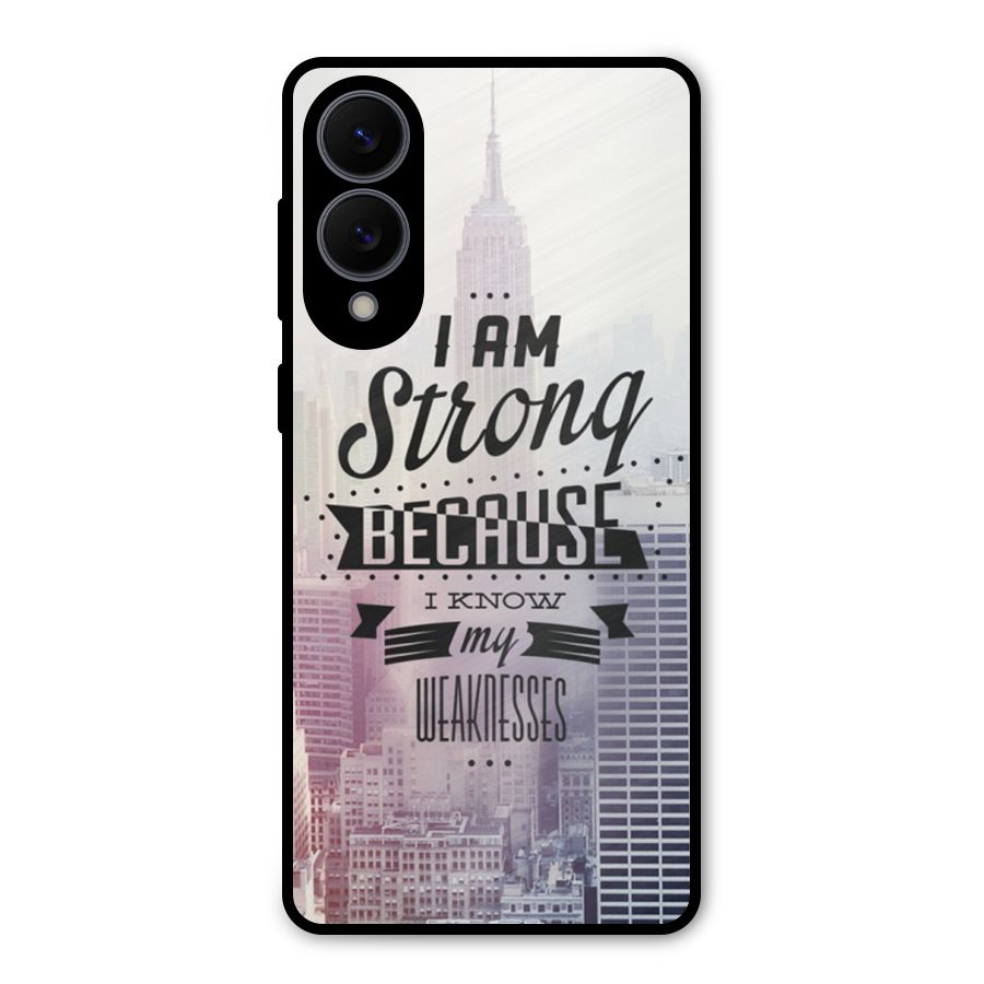 I am Strong Metal Back Case for Galaxy S25 Edge