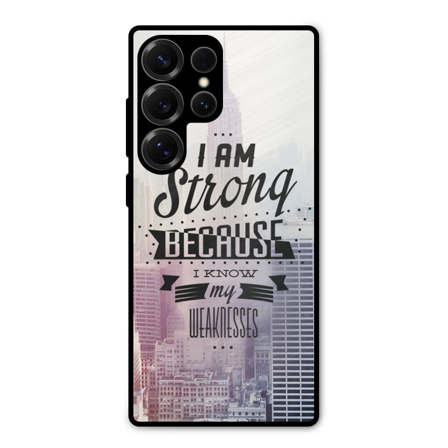 I am Strong Metal Back Case for Galaxy S25 Ultra