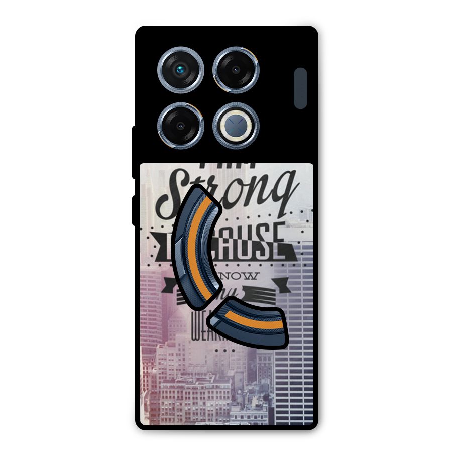 I am Strong Metal Back Case for Infinix GT 20 Pro