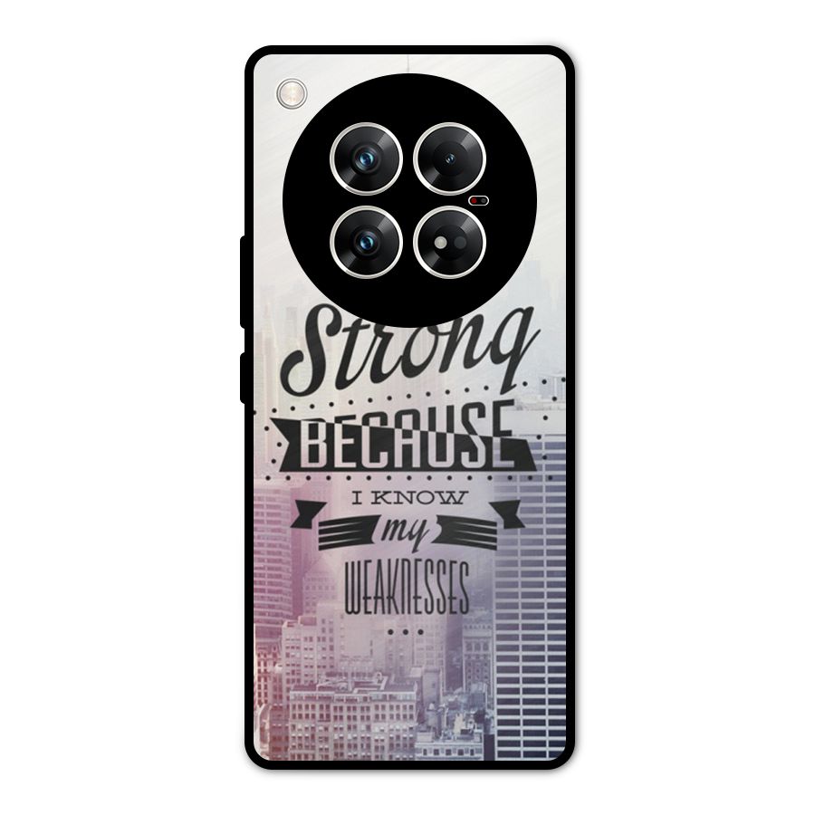 I am Strong Metal Back Case for Infinix Zero 40 5G
