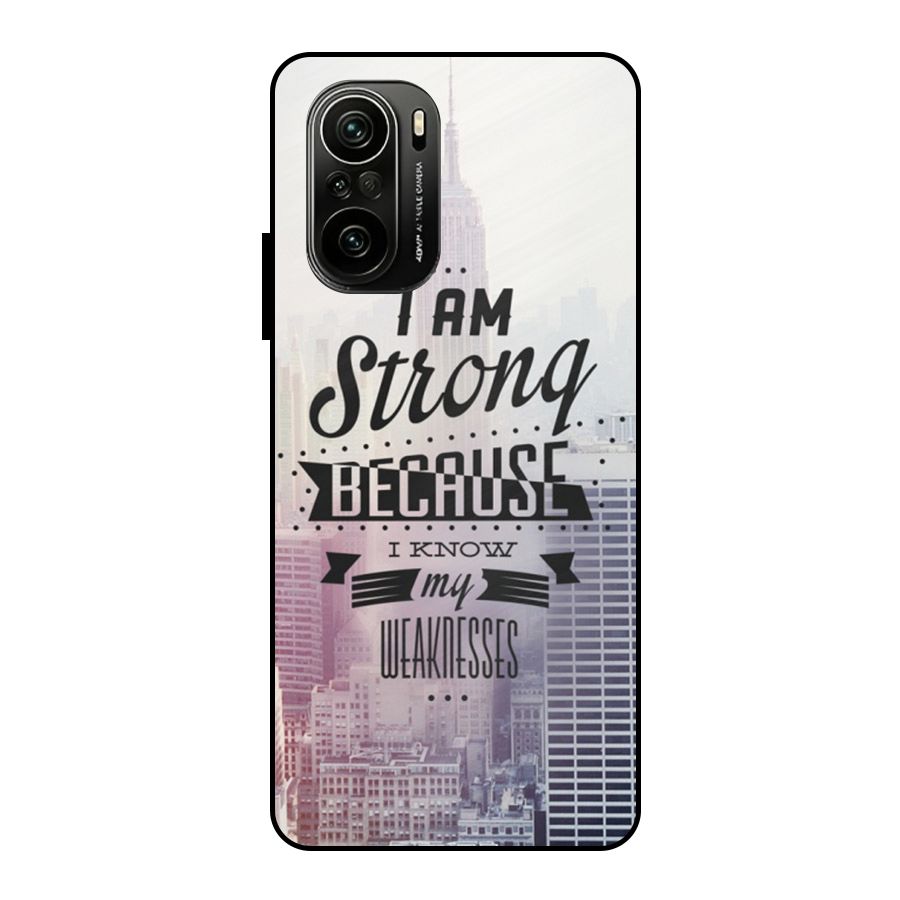 I am Strong Metal Back Case for Mi 11x