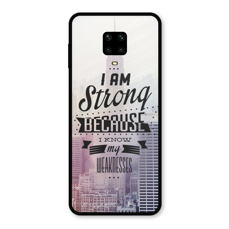 I am Strong Metal Back Case for Poco M2