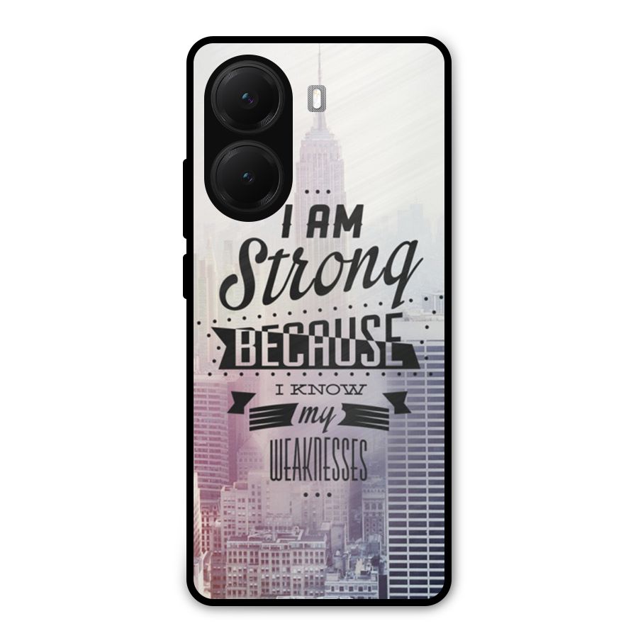 I am Strong Metal Back Case for Poco X7 Pro