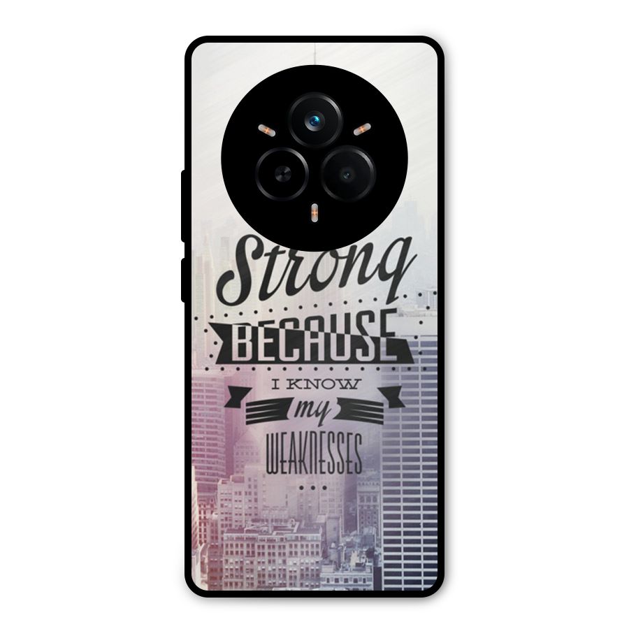 I am Strong Metal Back Case for Realme 14 Pro Plus