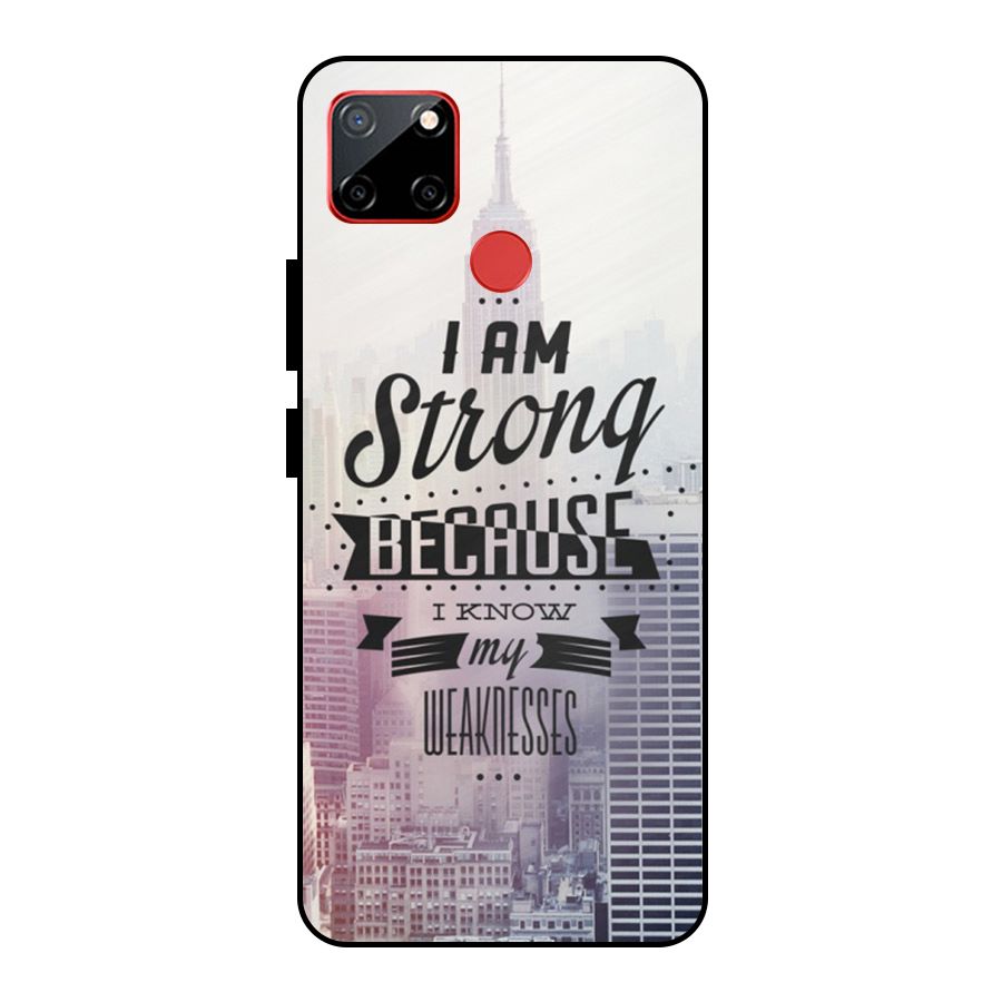I am Strong Metal Back Case for Realme C12