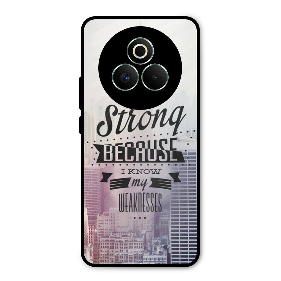 I am Strong Metal Back Case for Realme P3 Pro