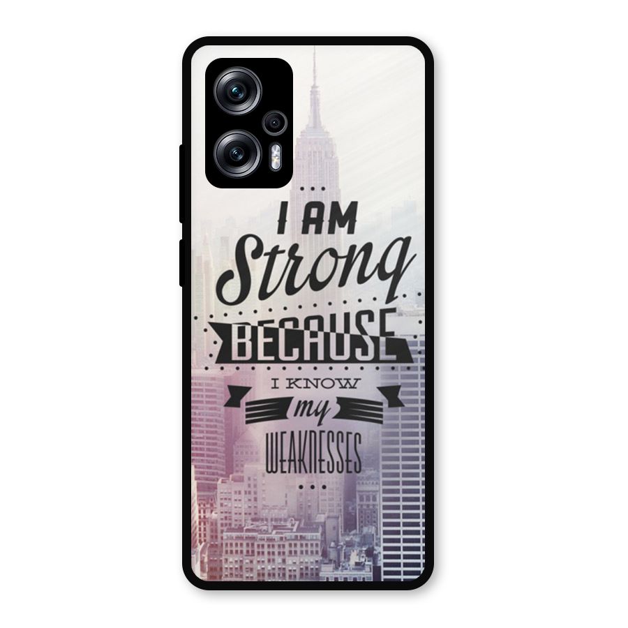 I am Strong Metal Back Case for Redmi K50i