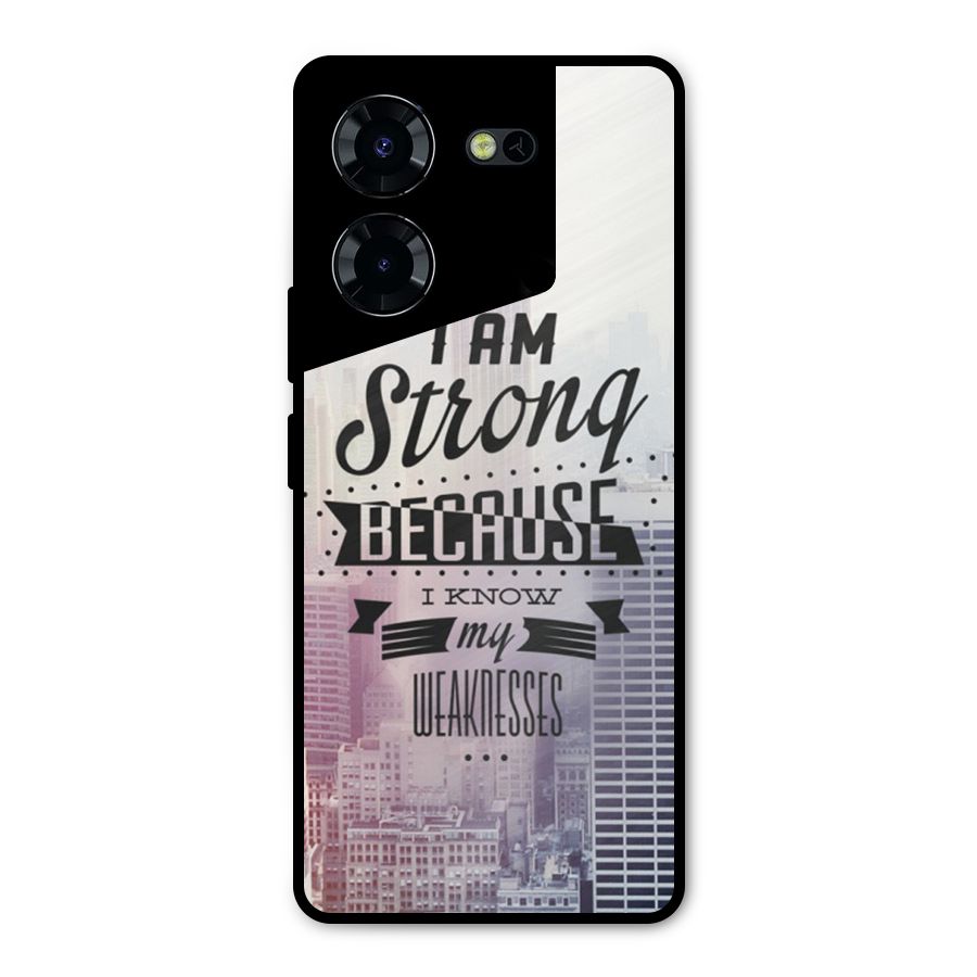 I am Strong Metal Back Case for Tecno Pova 5 Pro 5G