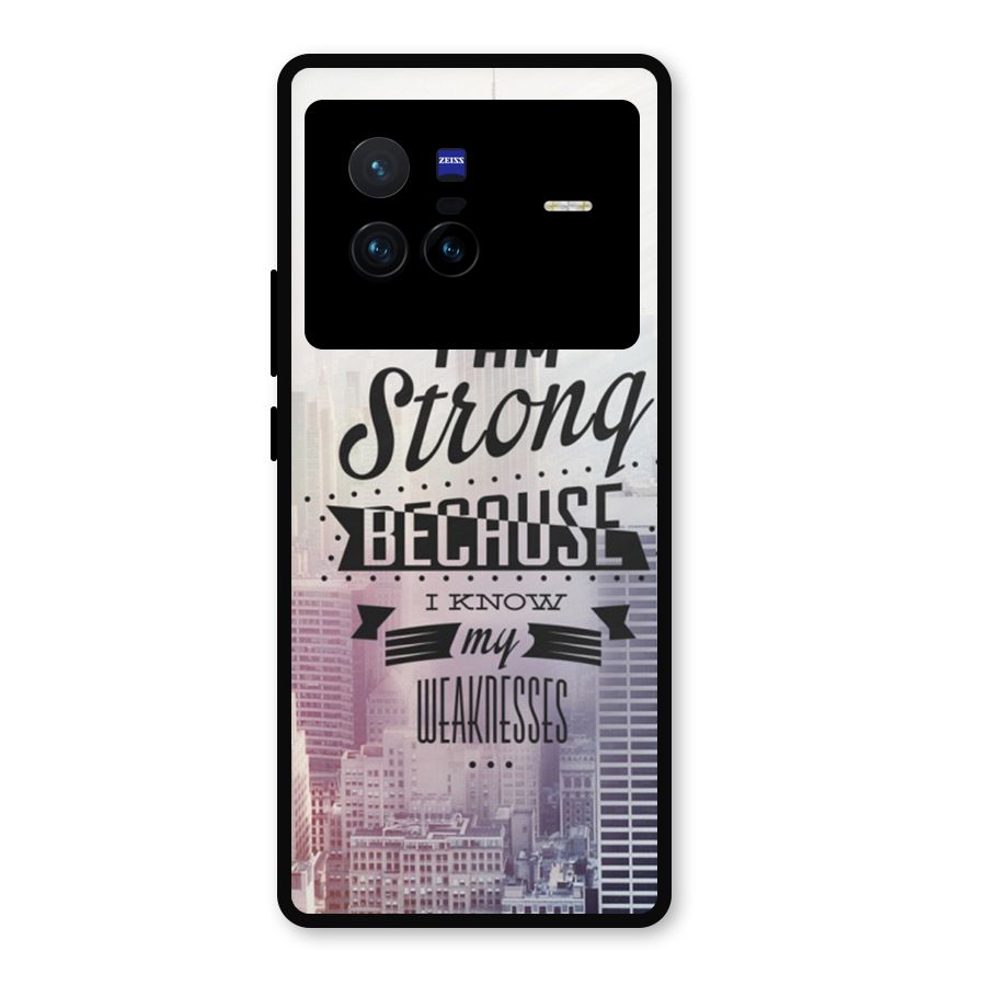 I am Strong Metal Back Case for Vivo X80