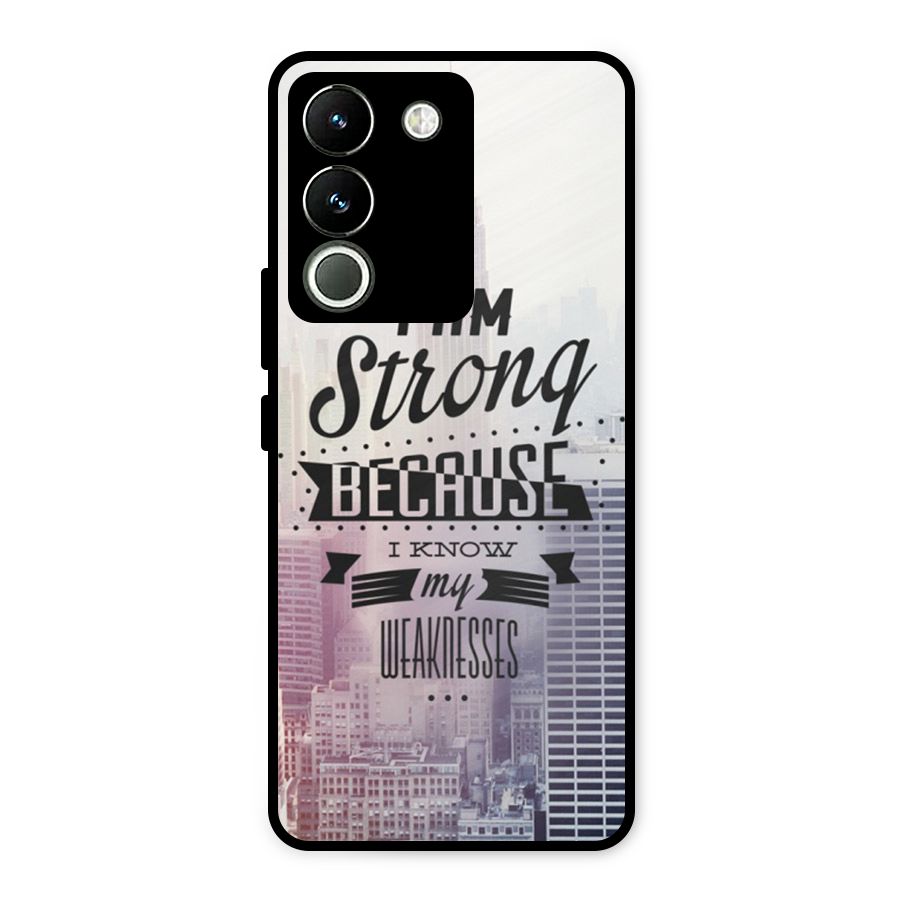 I am Strong Metal Back Case for Vivo Y200