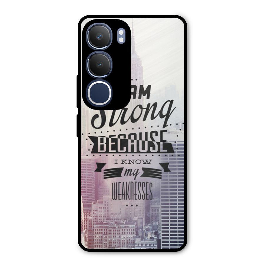 I am Strong Metal Back Case for Vivo Y29