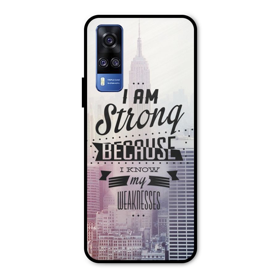 I am Strong Metal Back Case for Vivo Y31