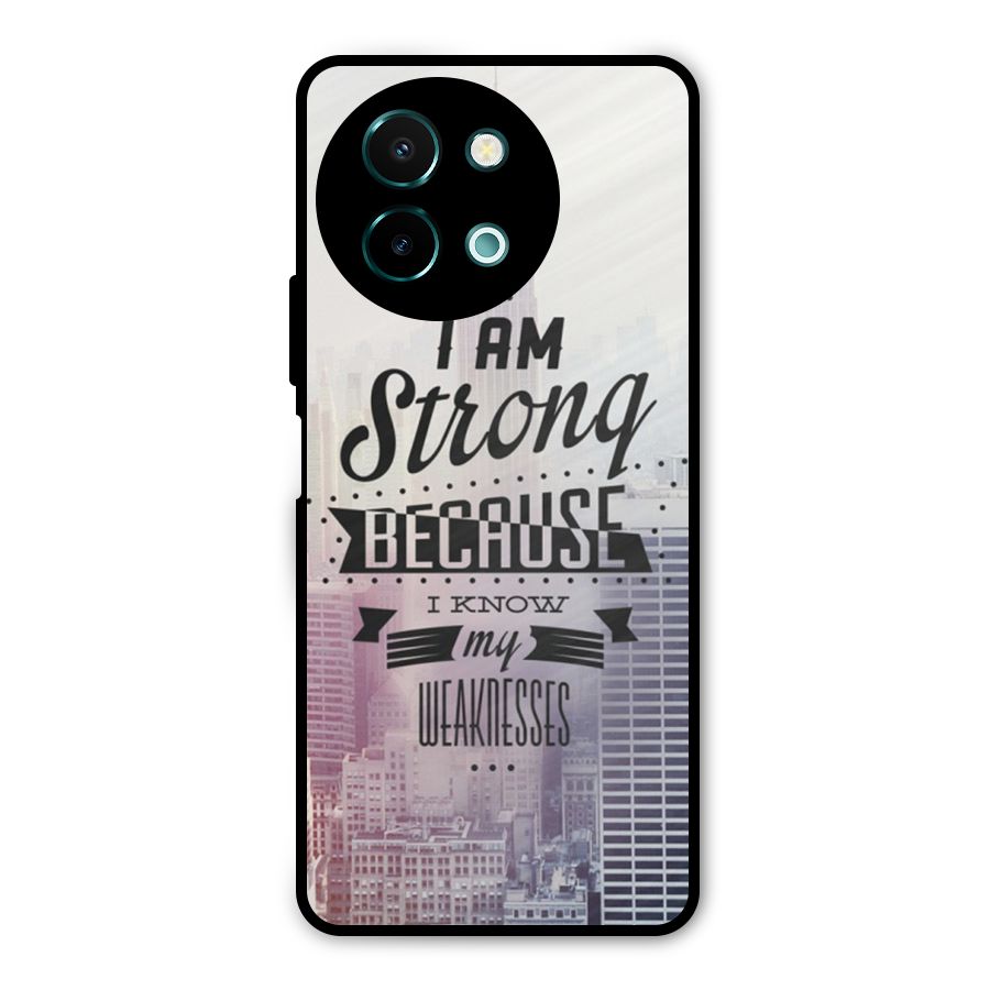 I am Strong Metal Back Case for Vivo Y58