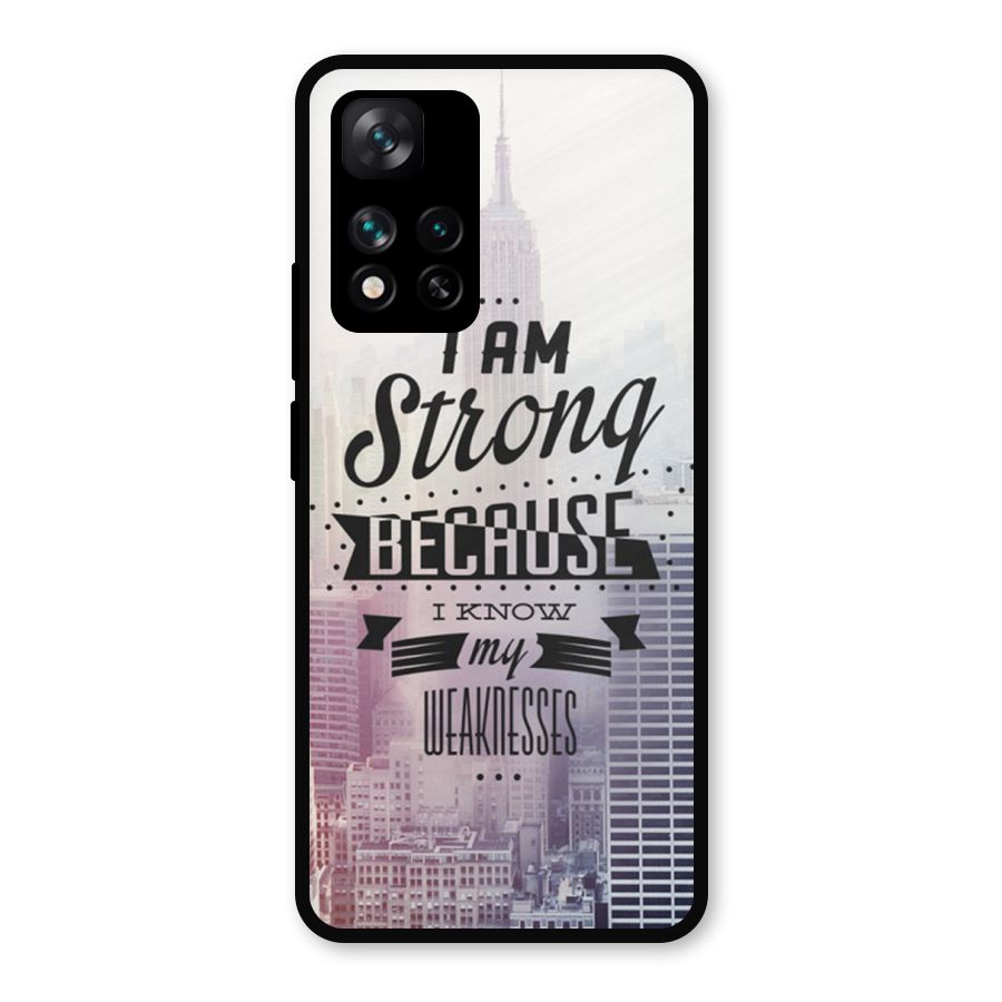 I am Strong Metal Back Case for Xiaomi 11i Hypercharge 5G