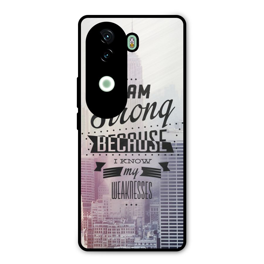 I am Strong Metal Back Case for iQOO Z9s