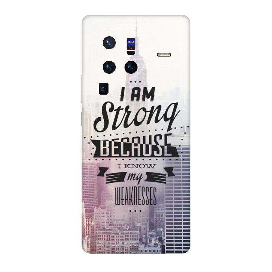 I am Strong Original Polycarbonate Back Case for Vivo X80