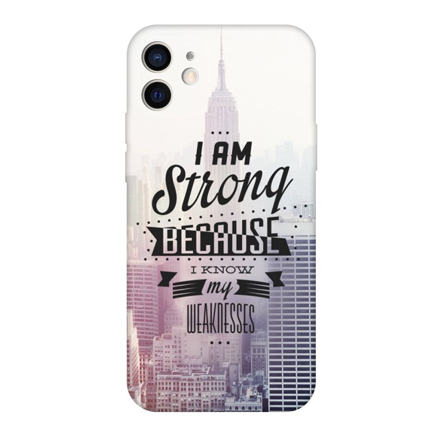 I am Strong Original Polycarbonate Back Case for iPhone 12