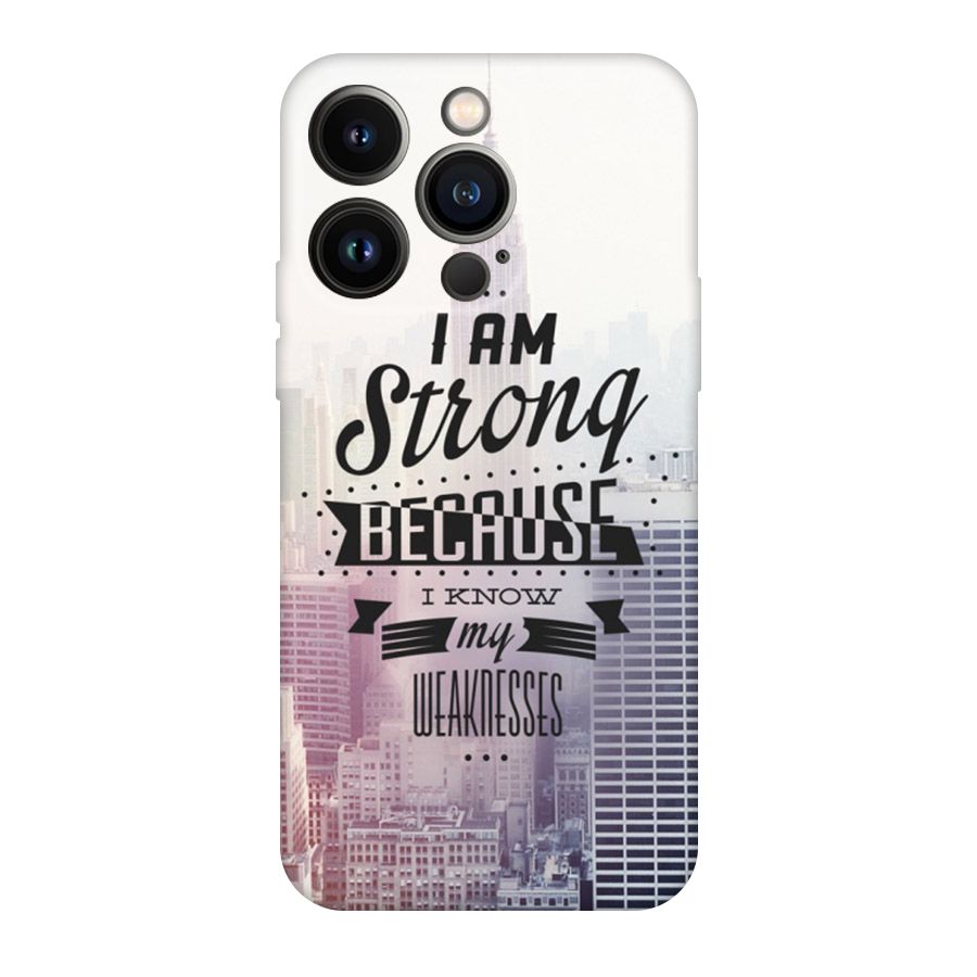 I am Strong Original Polycarbonate Back Case for iPhone 14 Pro