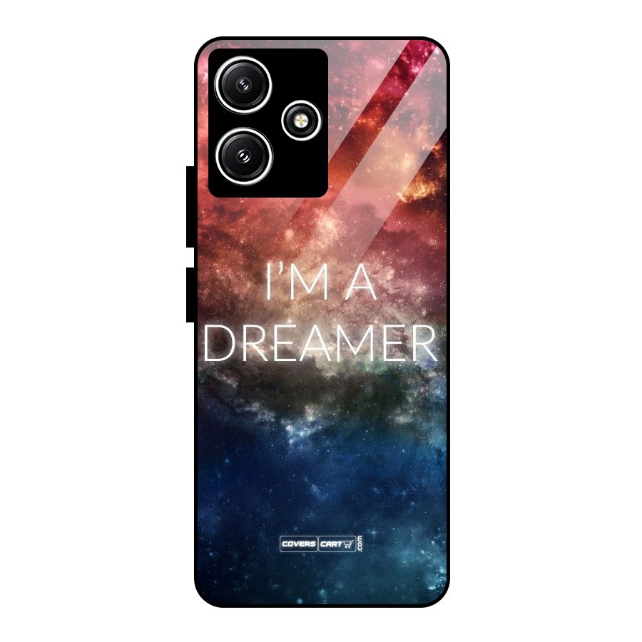 I am a Dreamer Glass Back Case for Poco M6 Pro