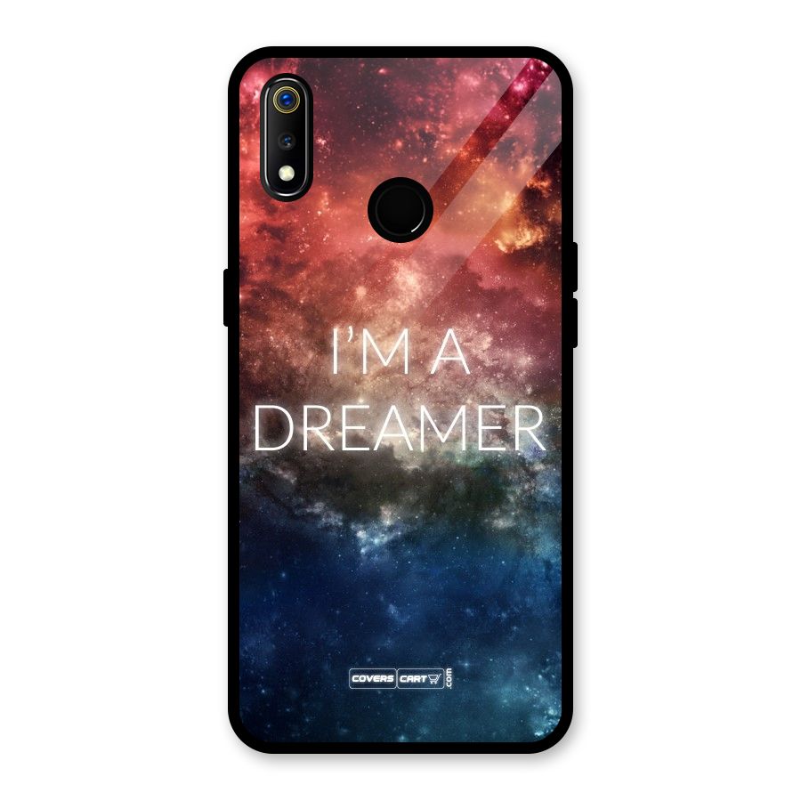 I am a Dreamer Glass Back Case for Realme 3i