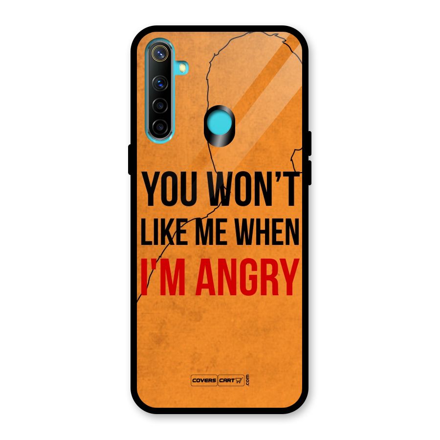 I m Angry Glass Back Case for Realme 5