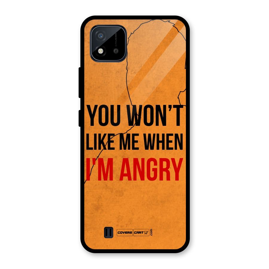 I m Angry Glass Back Case for Realme C11 2021