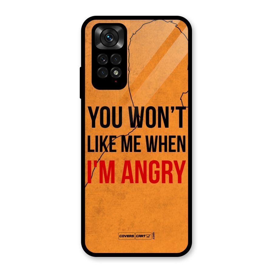 I m Angry Glass Back Case for Redmi Note 11S