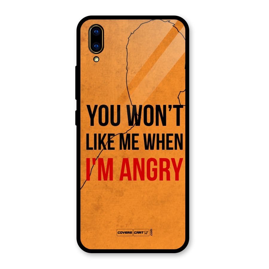I m Angry Glass Back Case for Vivo V11 Pro