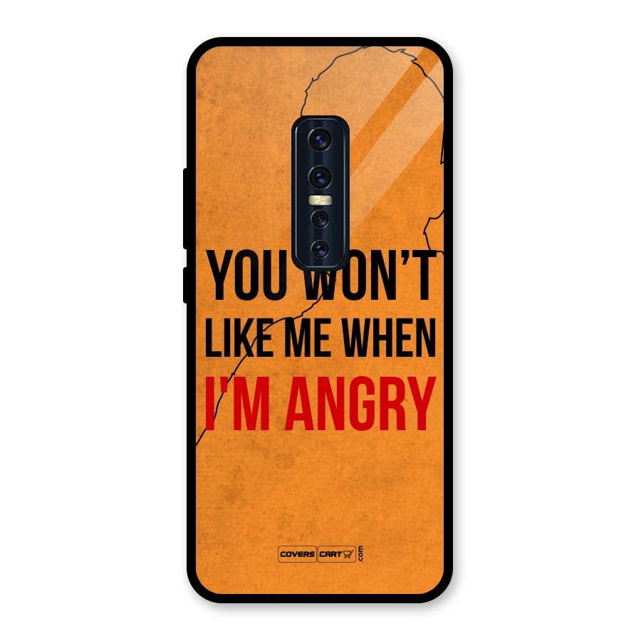 I m Angry Glass Back Case for Vivo V17 Pro