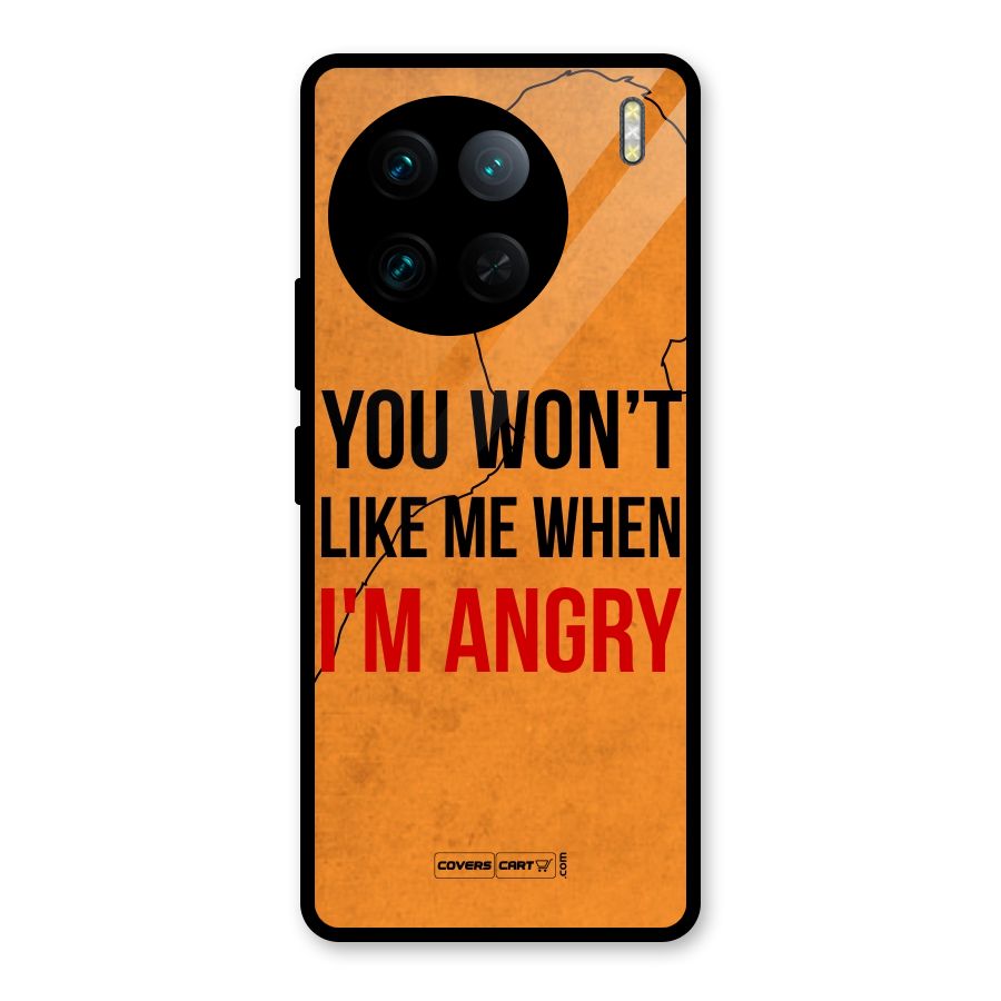 I m Angry Glass Back Case for Vivo X90 Pro