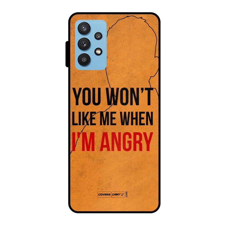 I m Angry Metal Back Case for Galaxy M32 5G